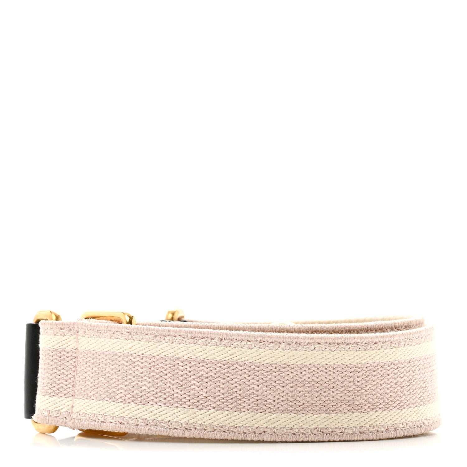 Christian Dior Canvas Embroidered Shoulder Strap Pink Beige 2 of 6