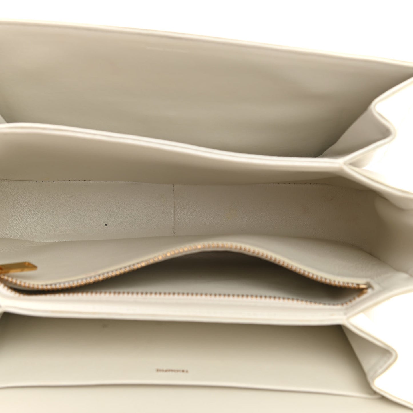 Shiny Calfskin Medium Triomphe White