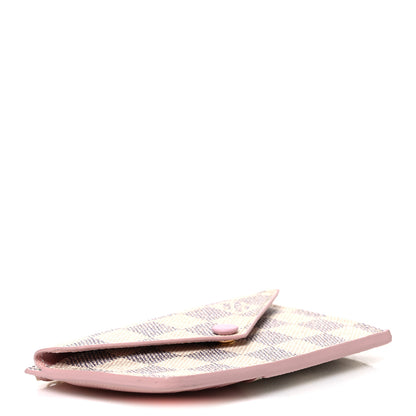 Louis Vuitton Damier Azur Recto Verso Card Holder Rose Ballerine 4 of 6