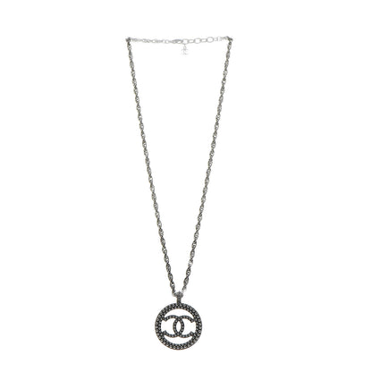 Chanel Ruthenium Pearl CC Short Necklace Dark Grey 3 of 6