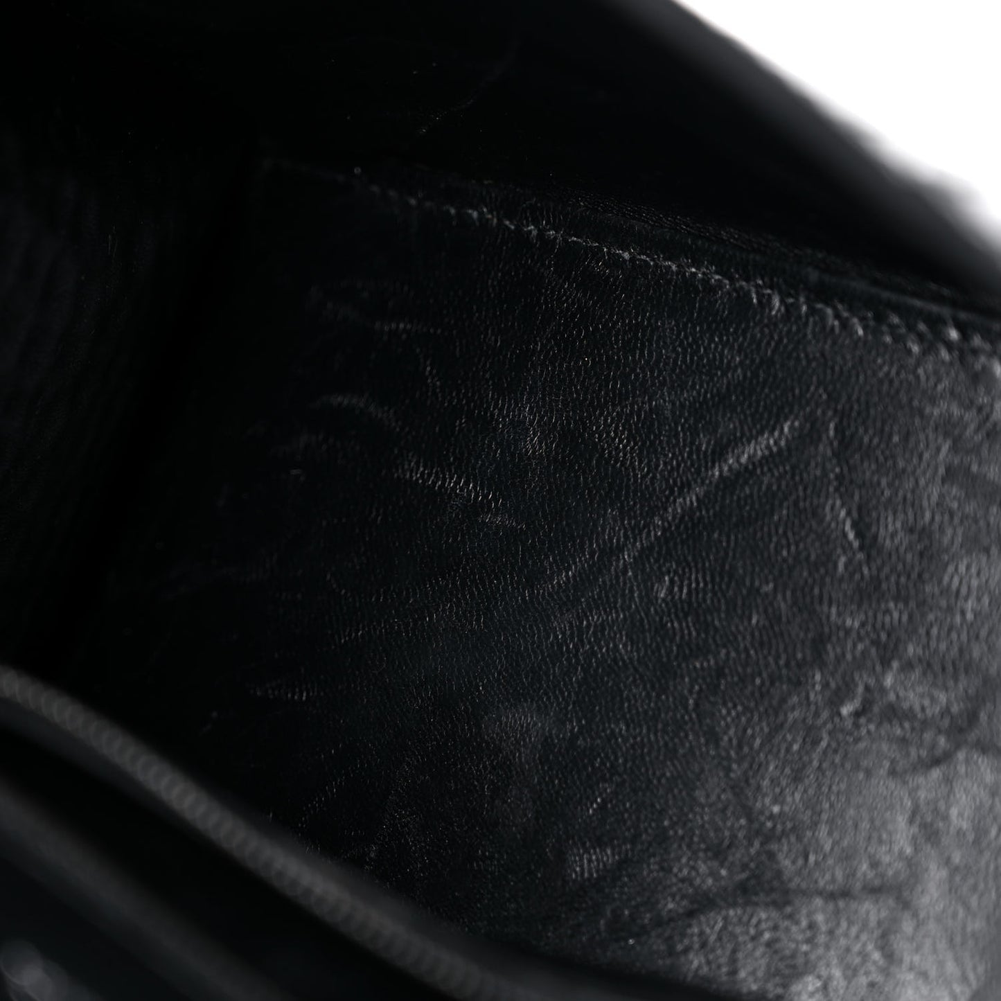 Shiny Calfskin Monochrome Crocodile Embossed Small Hourglass Top Handle Bag Black
