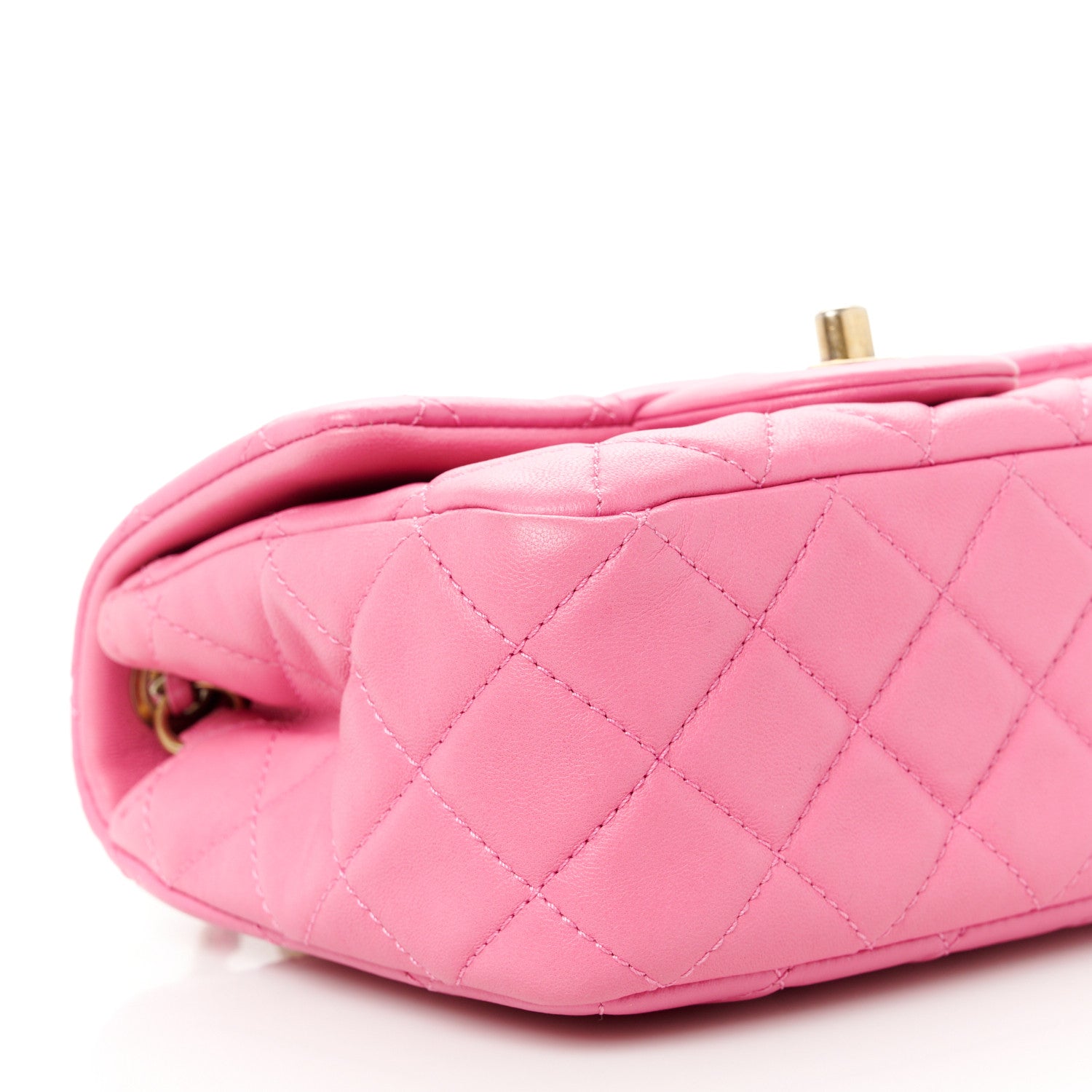 Chanel Lambskin Quilted Mini Pearl Crush Flap Pink 10 of 11