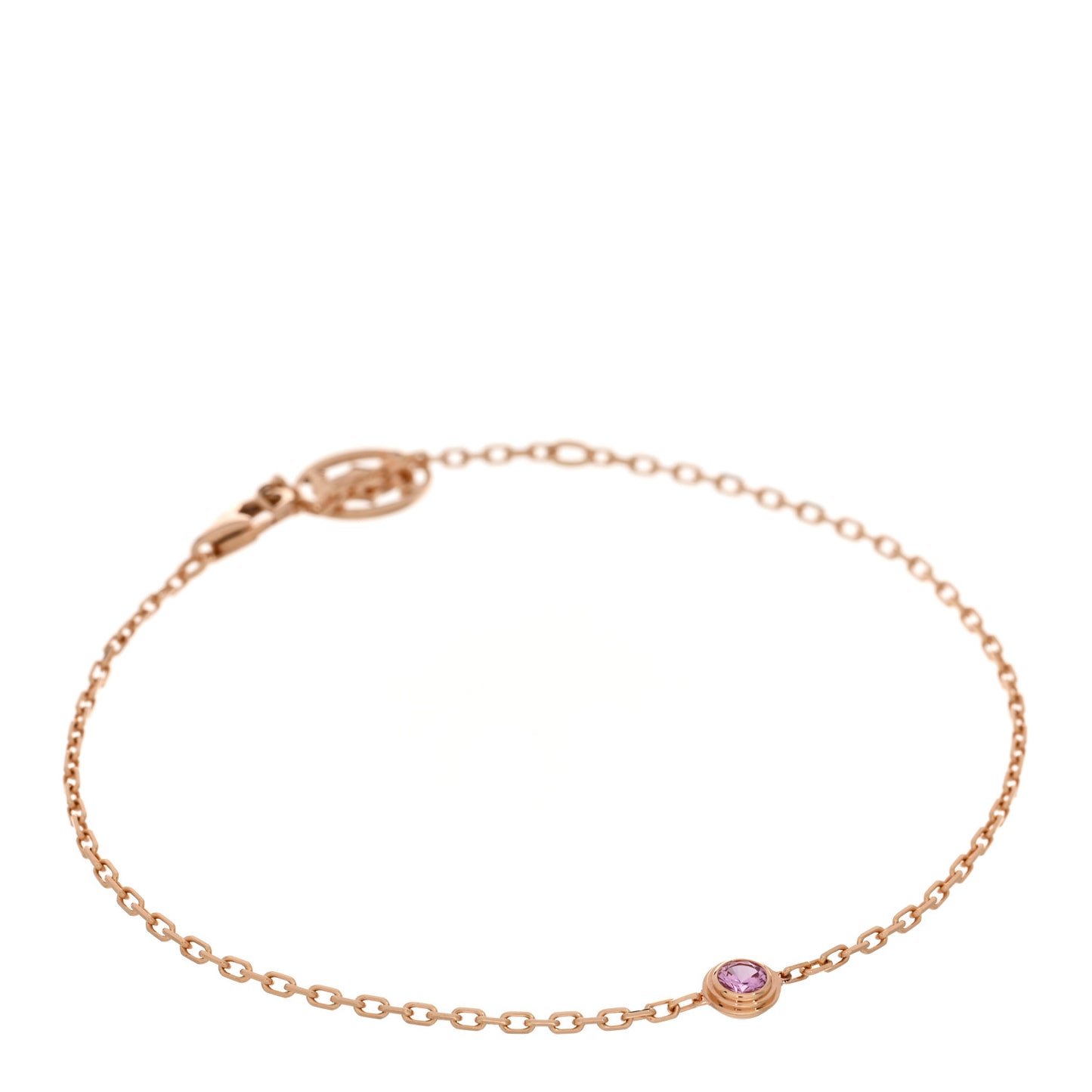 18K Pink Gold Pink Sapphire D'Amour Bracelet