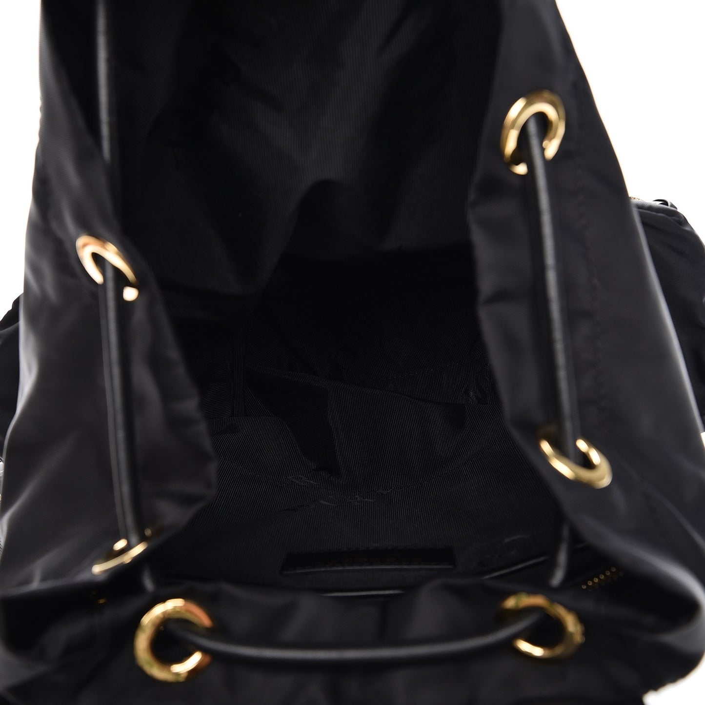 Nylon Medium Rucksack Backpack Black