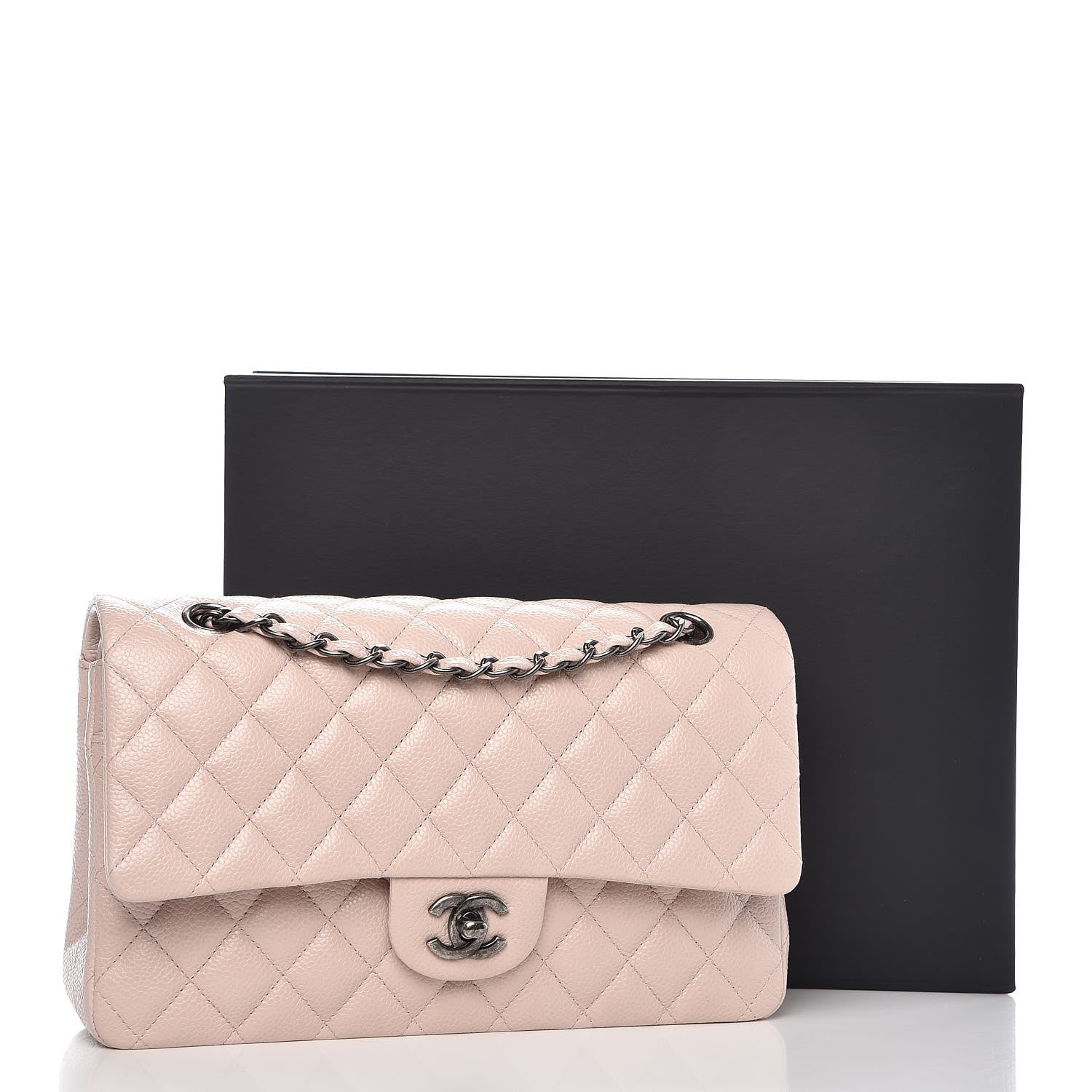 Chanel Caviar Medium Double Flap Light Pink 10 of 10