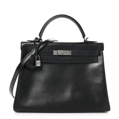 Hermes Box Kelly Retourne 32 Black 1 of 12