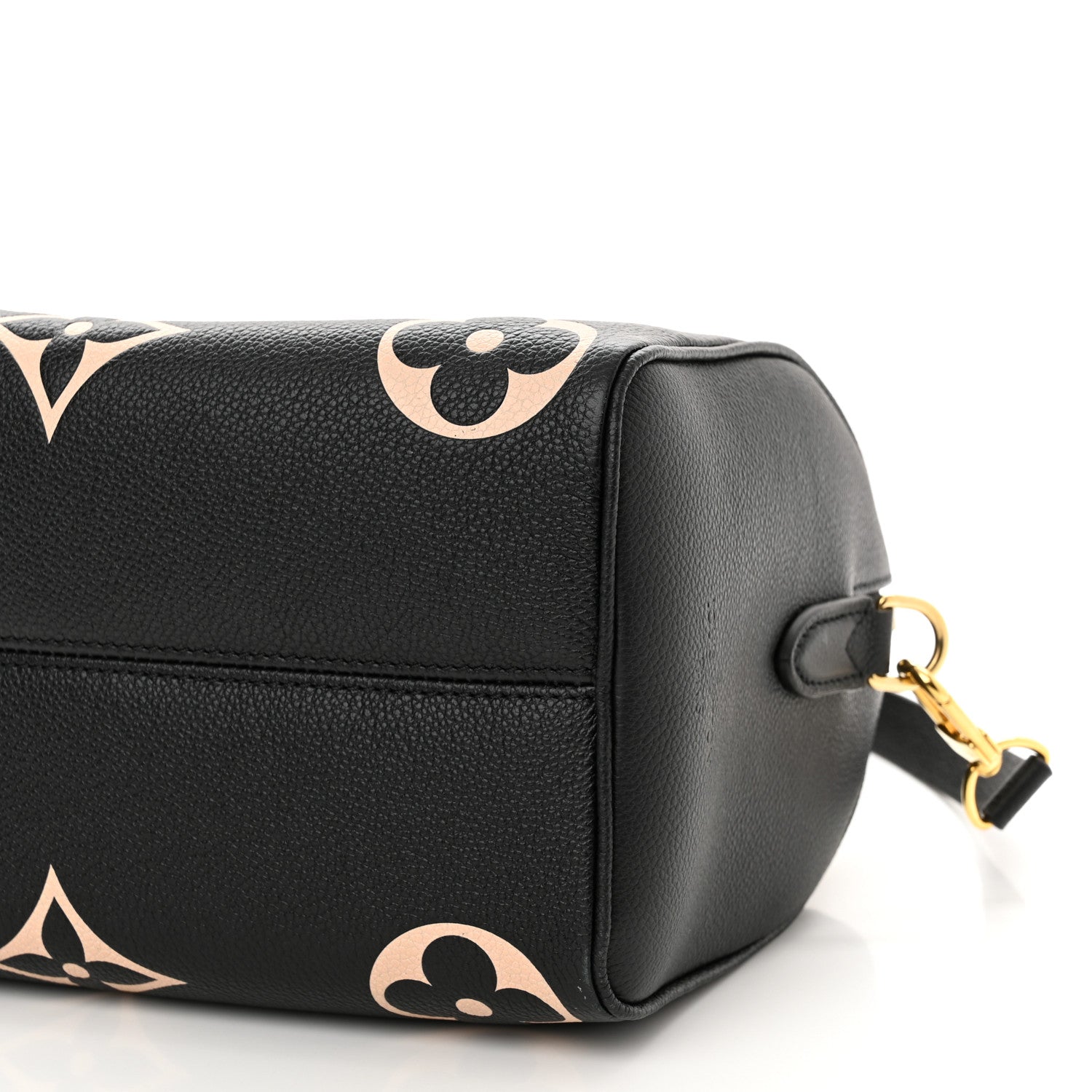 Louis Vuitton Empreinte Monogram Giant Speedy Bandouliere 25 Black Beige 10 of 11