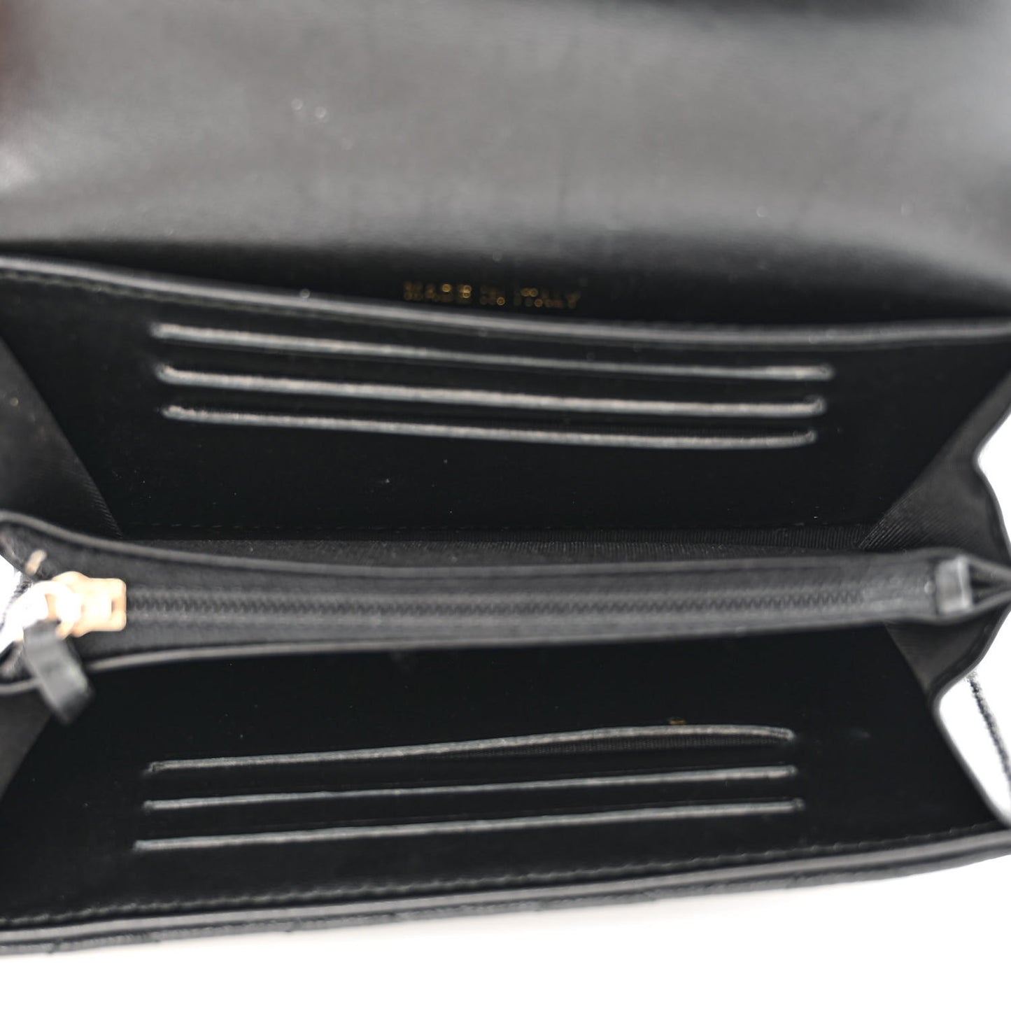 Caviar Quilted Medium Filigree Flap Wallet Black