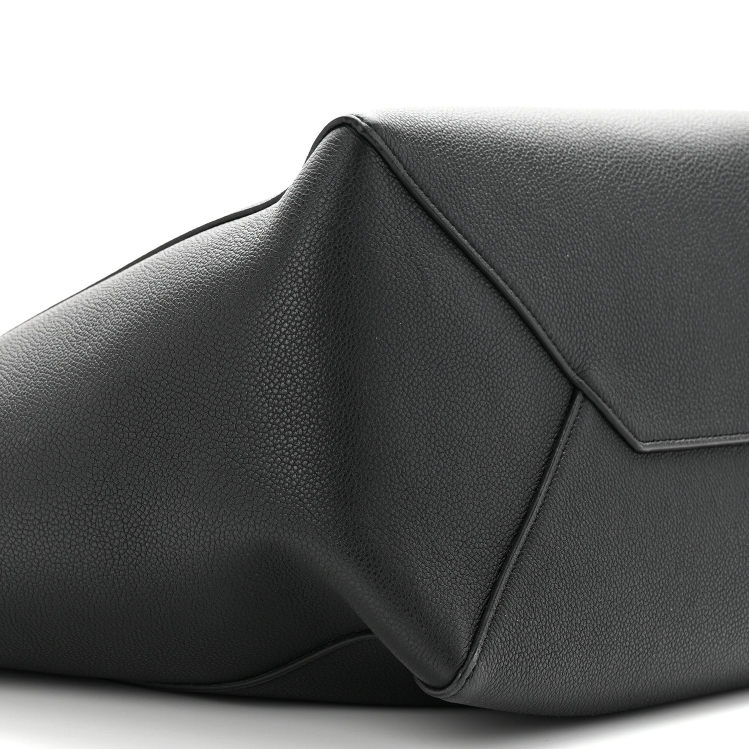Celine Soft Grained Calfskin Small Belt Cabas Phantom Black 9 of 10
