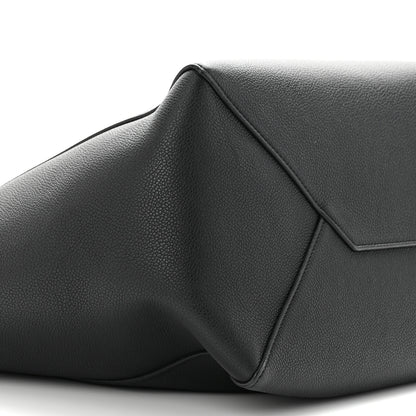 Celine Soft Grained Calfskin Small Belt Cabas Phantom Black 9 of 10