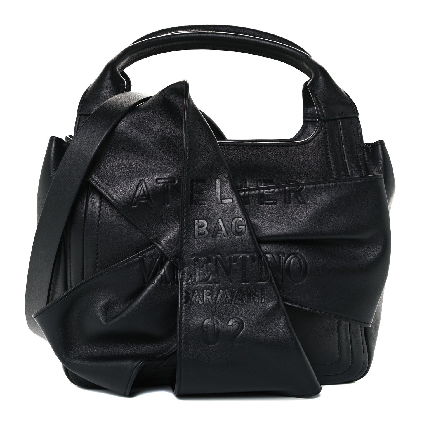 Nappa Atelier 02 Bow Edition Small Tote Black