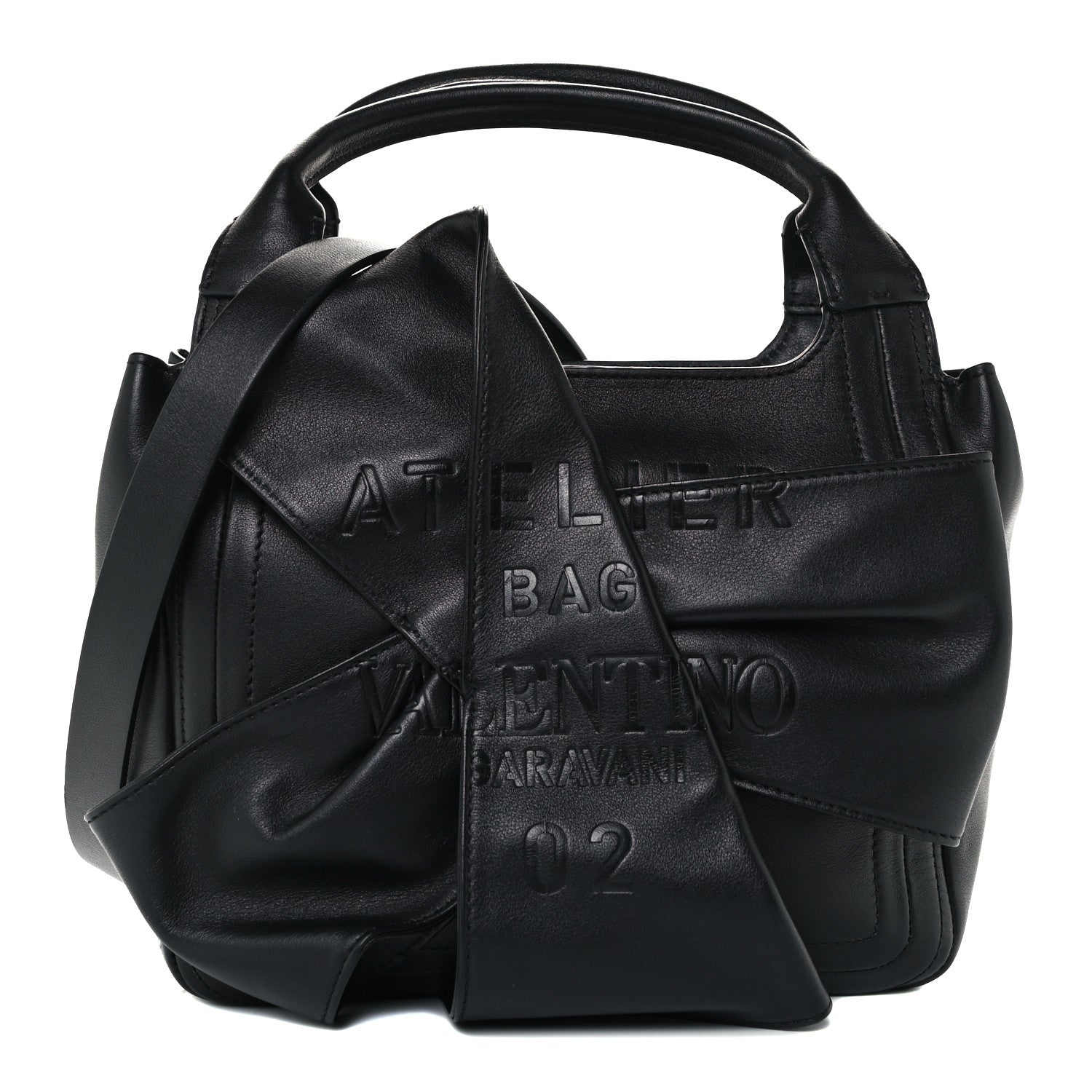 Valentino Garavani Nappa Atelier 02 Bow Edition Small Tote Black 1 of 10