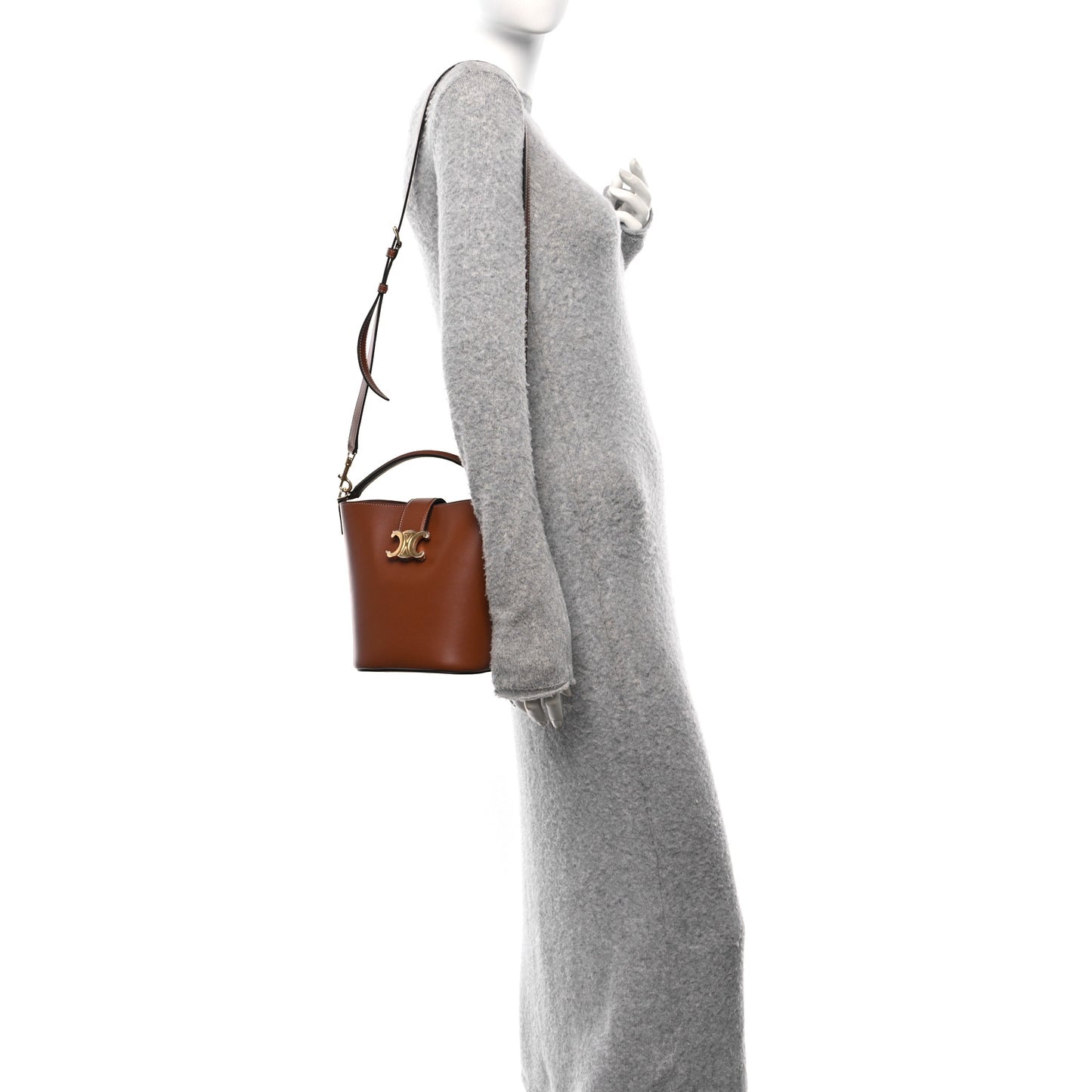Smooth Calfskin Triomphe Small Louise Bag Tan