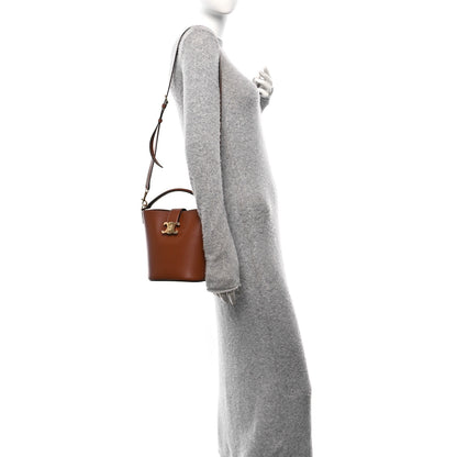 Celine Smooth Calfskin Triomphe Small Louise Bag Tan 2 of 10