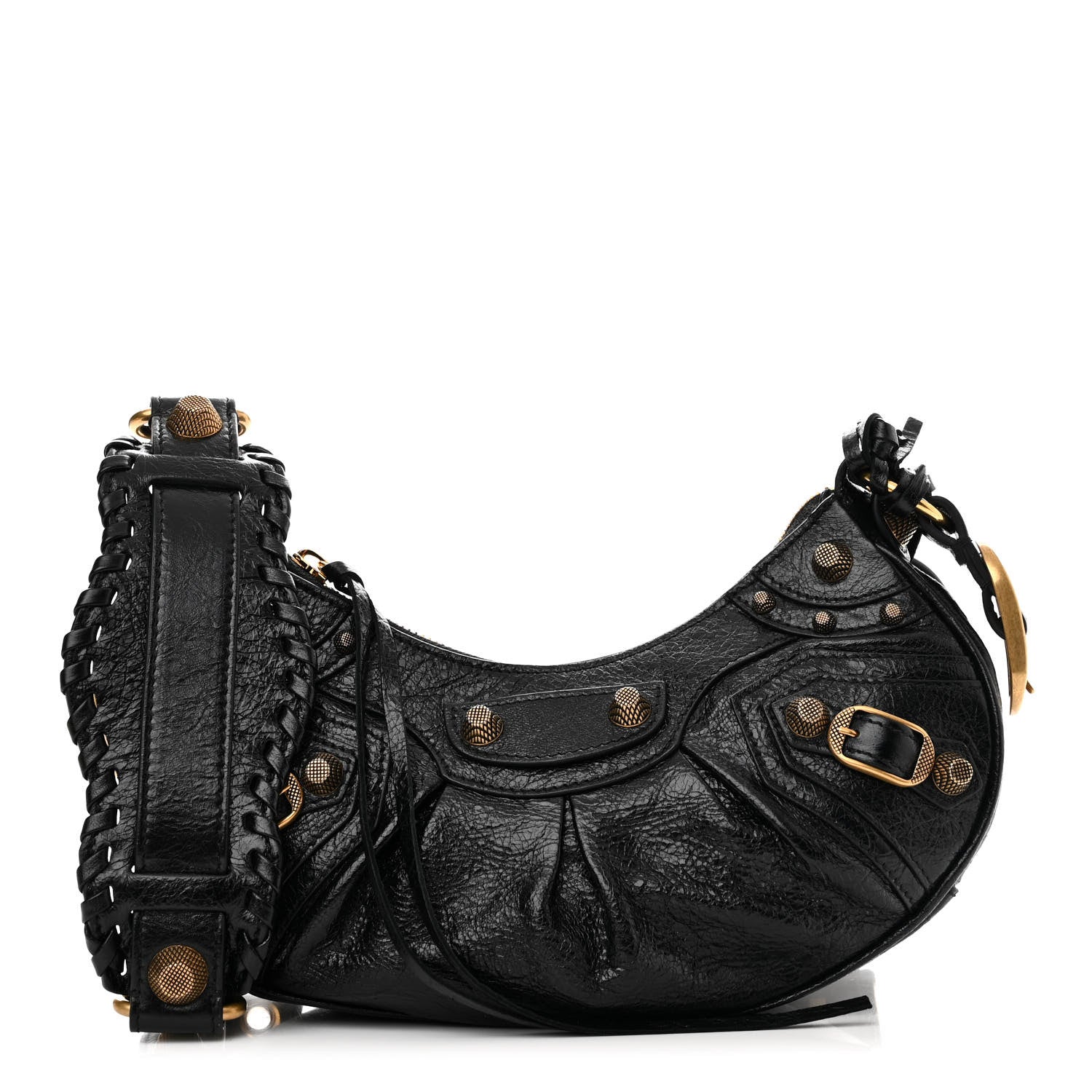 Balenciaga Agneau Arena Le Cagole Shoulder Bag XS Black 1 of 10