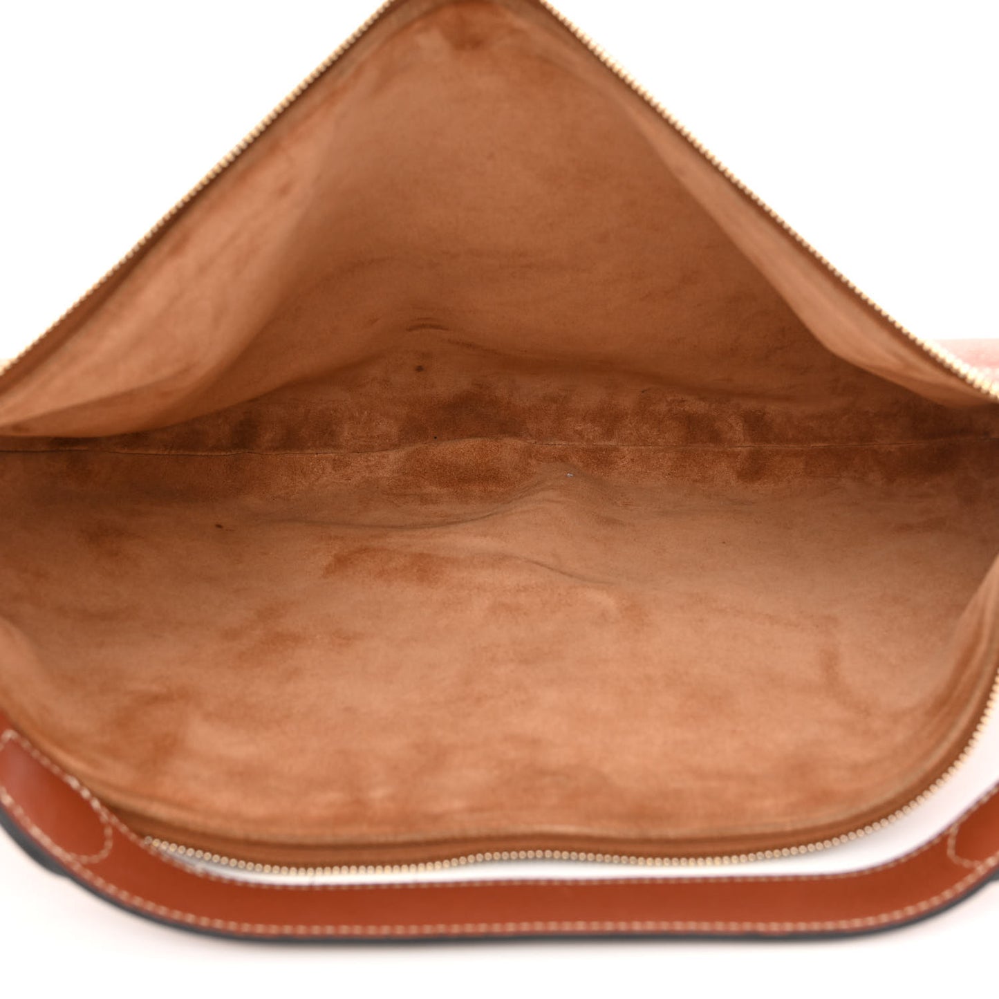 Supple Calfskin Medium Strap Leandre Shoulder Bag Brown