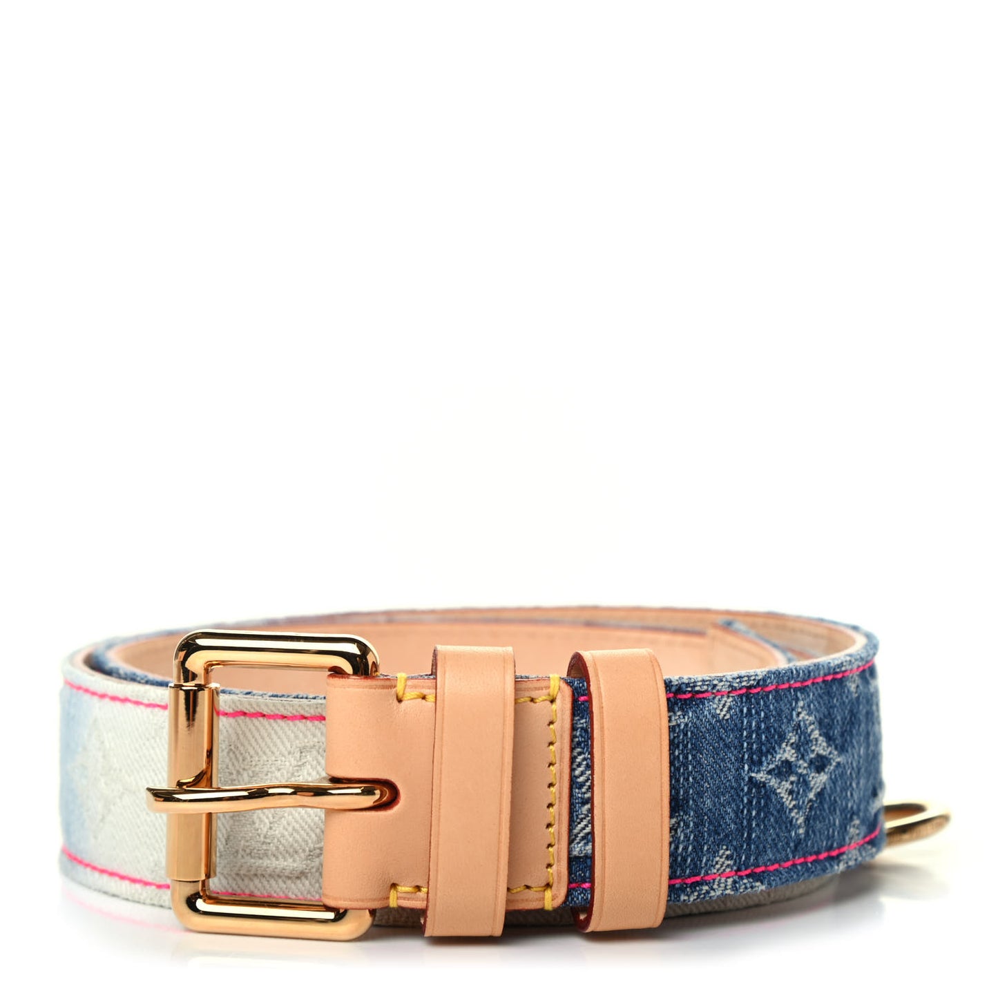 Denim Monogram Belt 80 32 Blue