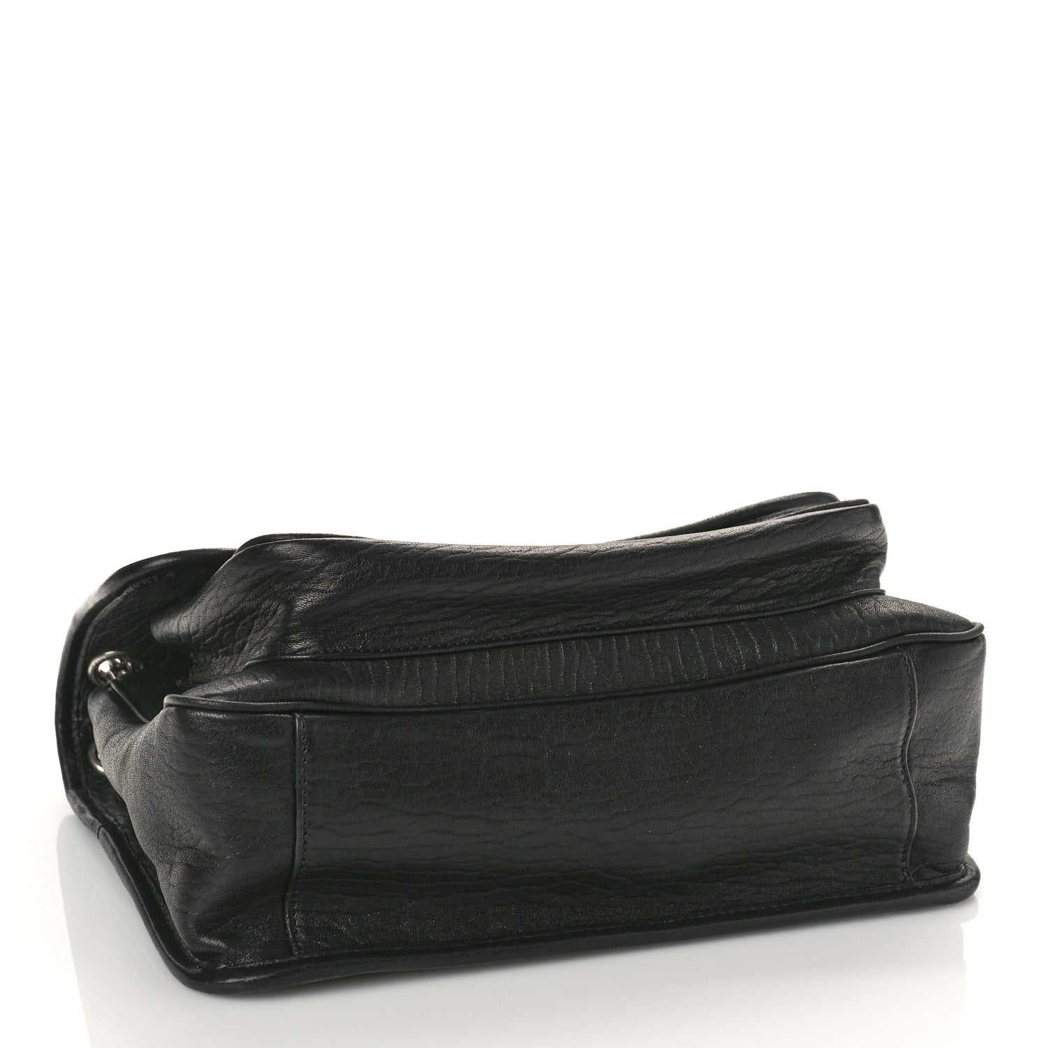 Saint Laurent Grained Lambskin Monogram Medium Niki Chain Satchel Black 4 of 8