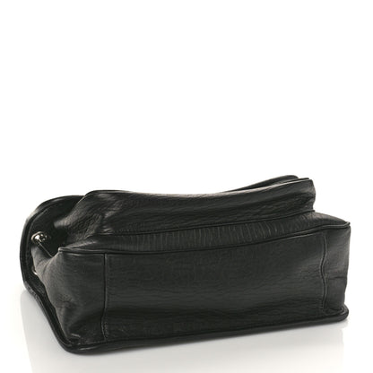 Saint Laurent Grained Lambskin Monogram Medium Niki Chain Satchel Black 4 of 8