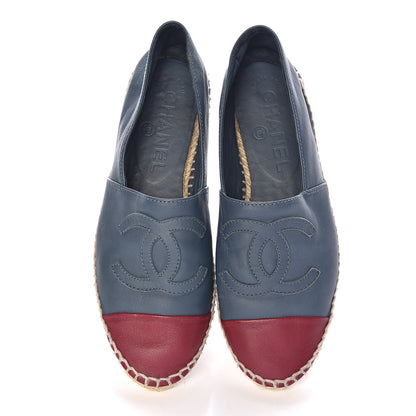 Chanel Lambskin CC Espadrilles 36 Blue 10 of 11