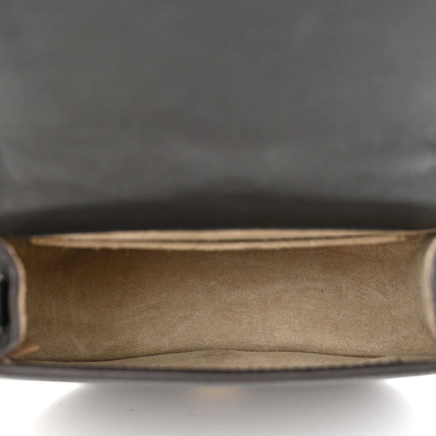 Calfskin Suede Small Nile Bracelet Bag Black