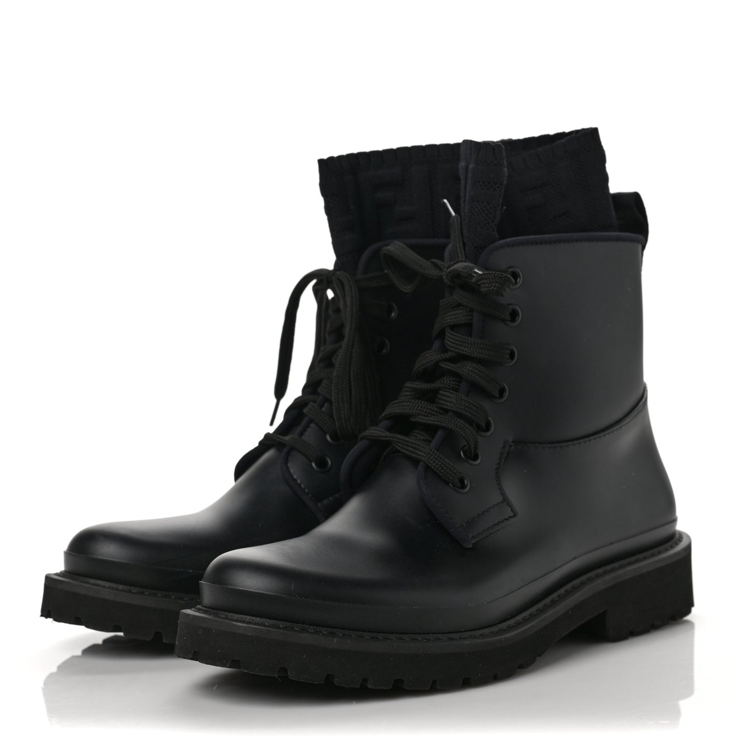 PVC FF Sock Rockoko Combat Boots 37 Black