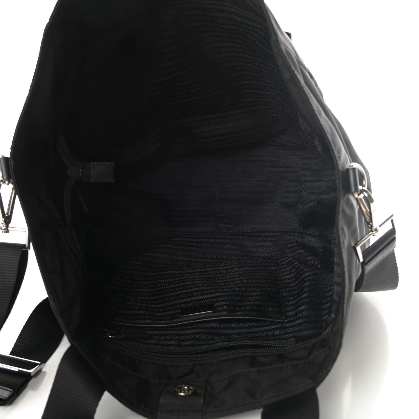 Tessuto Nylon Shopping Tote Black