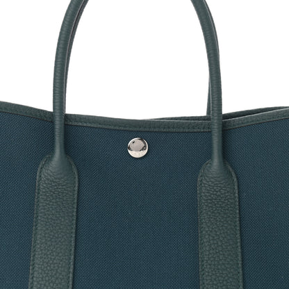 Hermes Toile Negonda Garden Party 30 TPM Bleu Ocean Vert Cypress 8 of 11