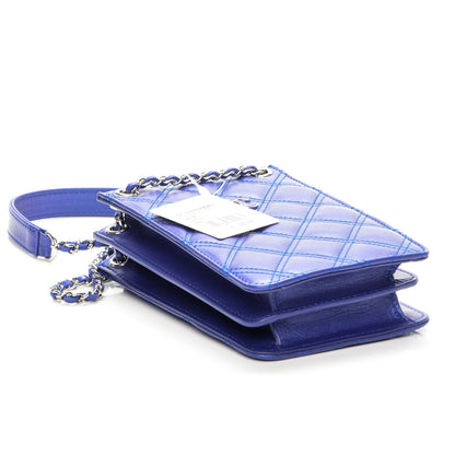 Chanel Calfskin Quilted Crossbody CC Phone Holder Dark Blue 4 of 7