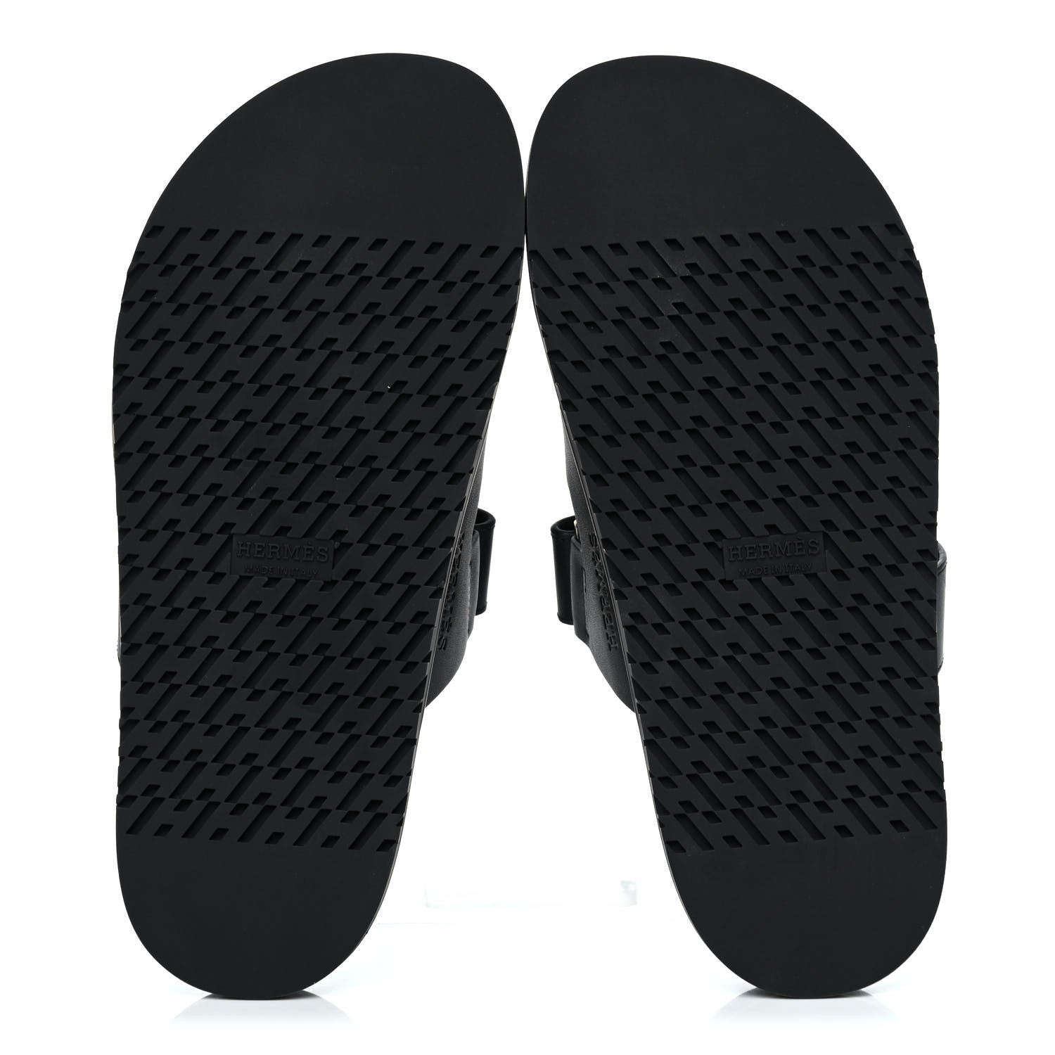 Hermes Calfskin Womens Chypre Sandals 39 Black 5 of 10