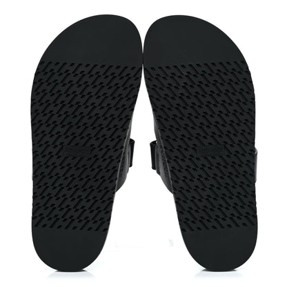 Hermes Calfskin Womens Chypre Sandals 39 Black 5 of 10