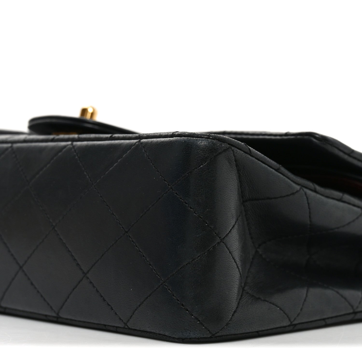 Chanel Lambskin Quilted Medium Double Flap Black 10 of 10