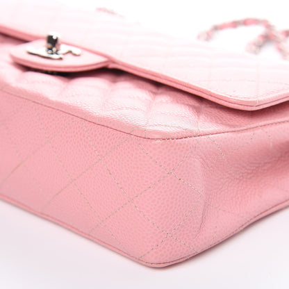 Chanel Caviar Quilted Medium Double Flap Pink 10 of 16