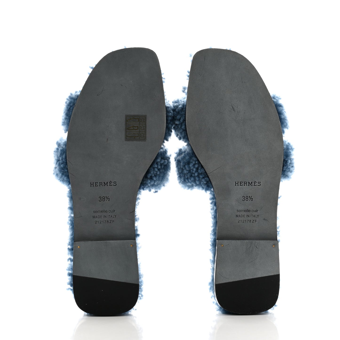 Woolskin Oran Sandals 38.5 Bleu