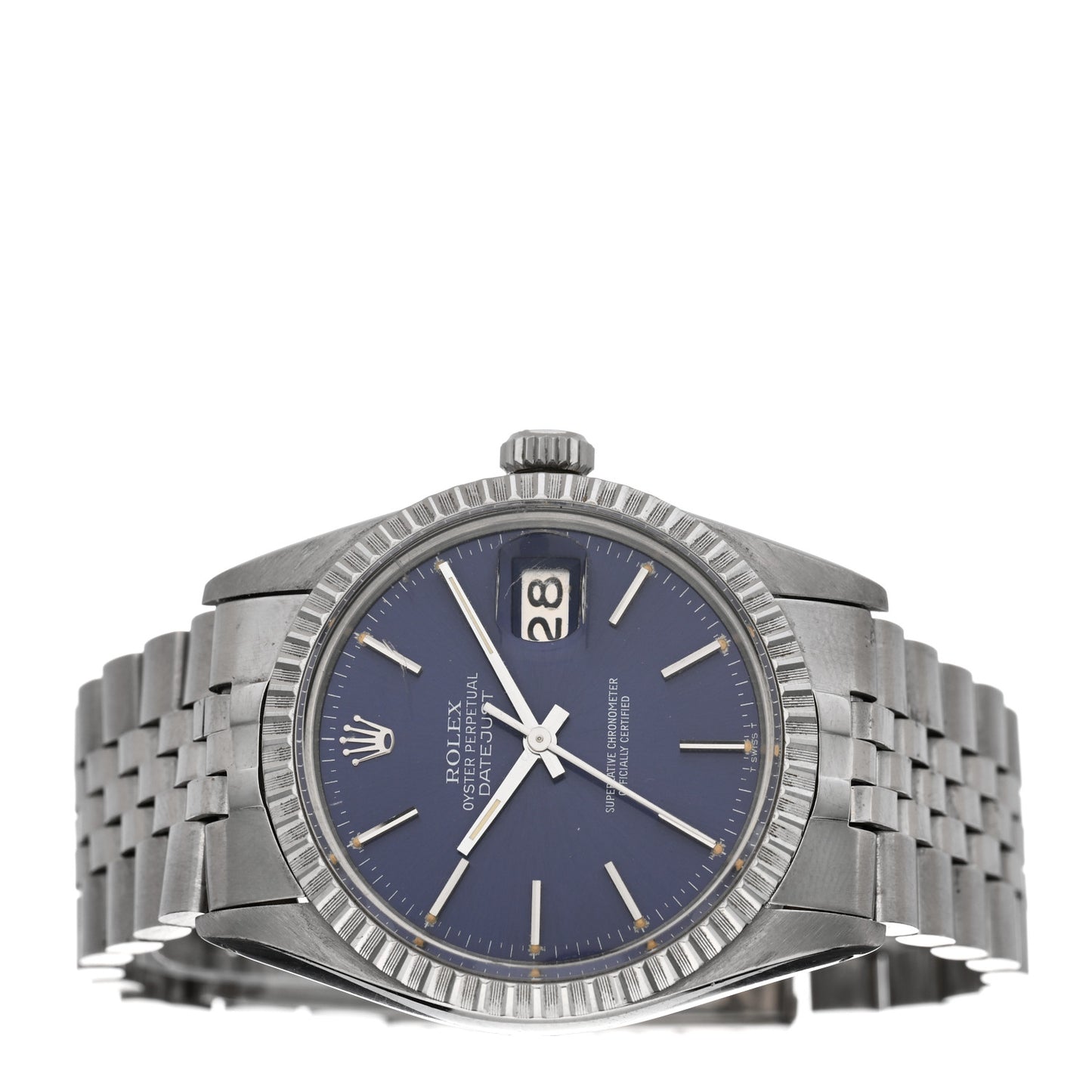 Stainless Steel 36mm Oyster Perpetual Datejust Watch Purple 16030