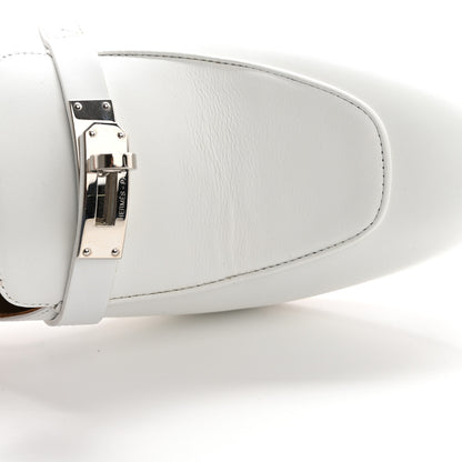 Hermes Calfskin Oz Mules 37.5 White 10 of 11
