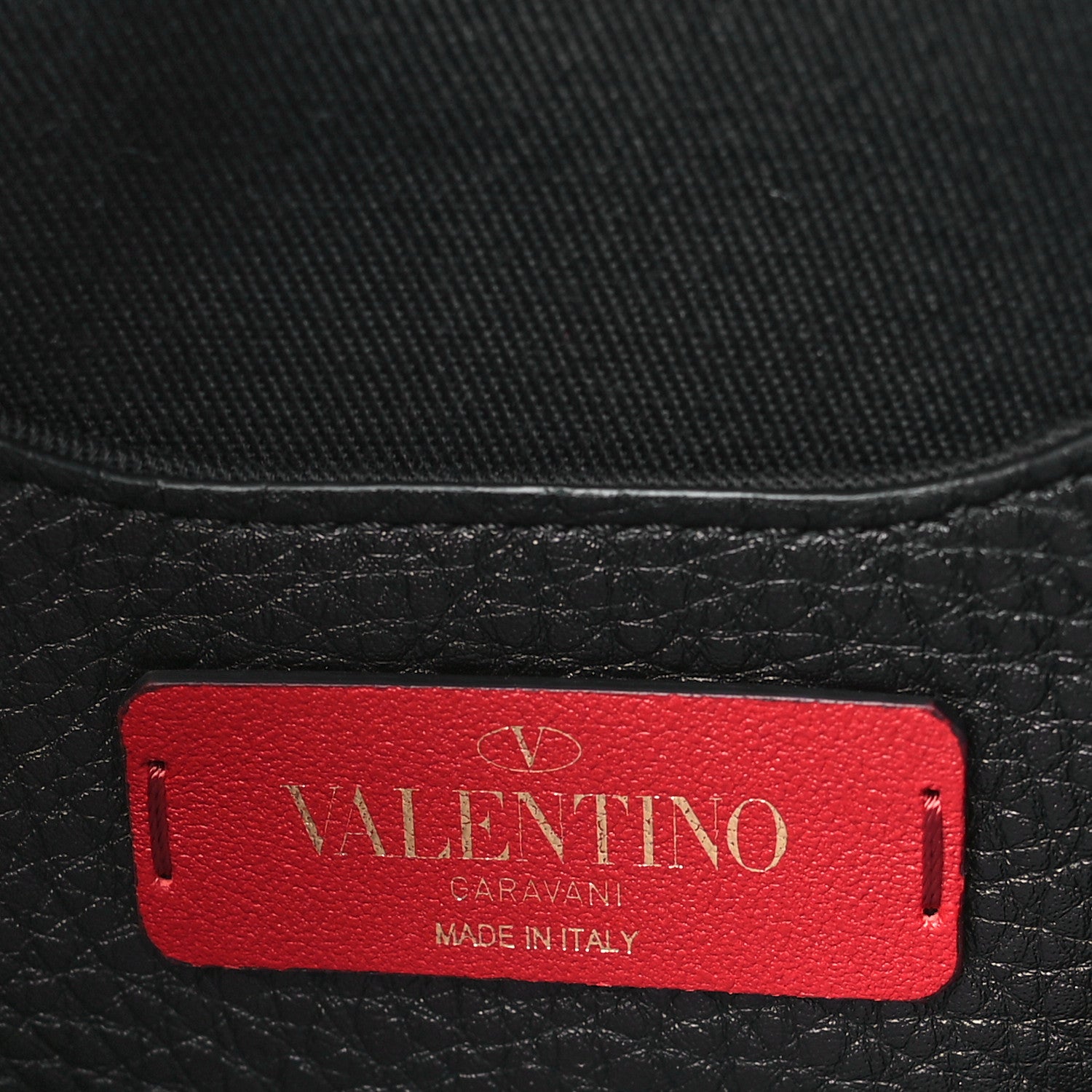 Valentino Garavani Grainy Calfskin Rockstud Belt Bag Black 6 of 9