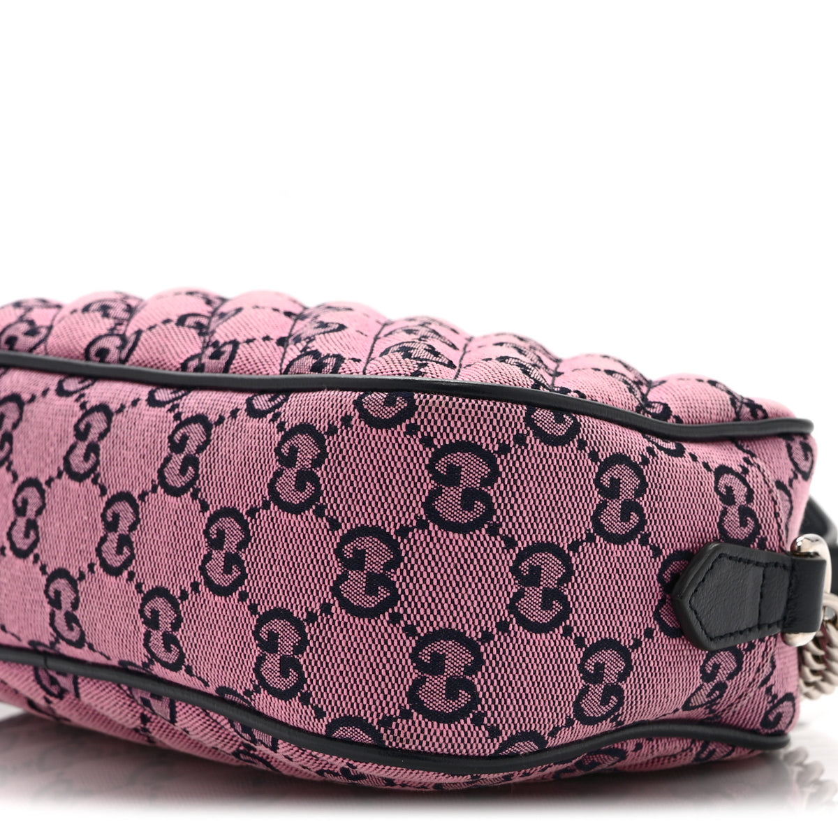 Monogram Multicolor Matelasse Diagonal Small GG Marmont Chain Shoulder Bag Pink Blue