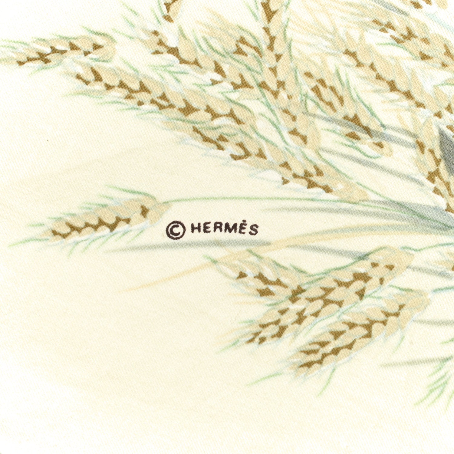 Hermes Silk Lapines Dan Un Champ Scarf 65 3 of 5