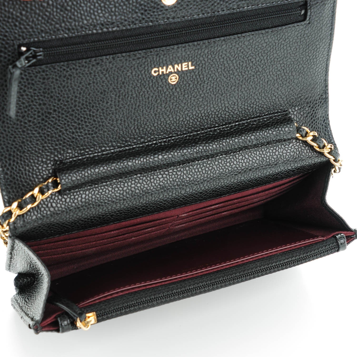Chanel Caviar Quilted Wallet On Chain WOC Black 5 of 7