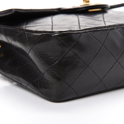 Chanel Lambskin Quilted Mini Square Flap Black 9 of 13