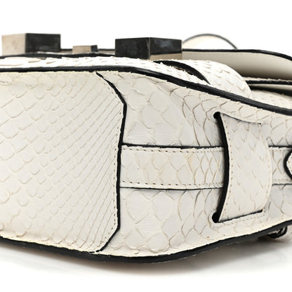 Proenza Schouler Snakeskin PS11 Mini Classic Shoulder Bag White 8 of 9