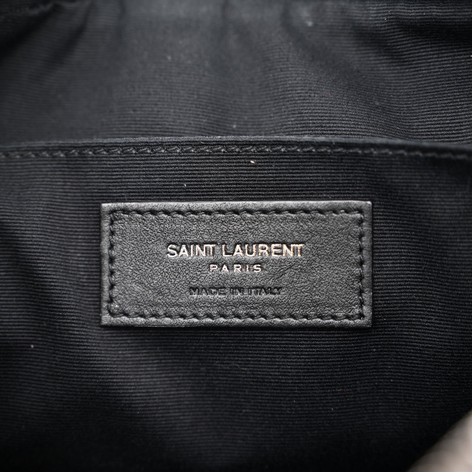 Saint Laurent Calfskin Matelasse Monogram Lou Camera Bag Black 5 of 9