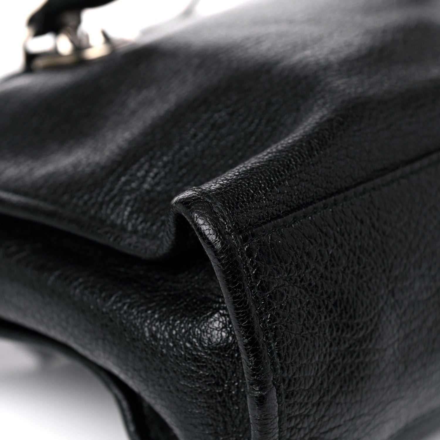 Balenciaga Chevre Silver Metallic Edge Hardware S City Black 10 of 12