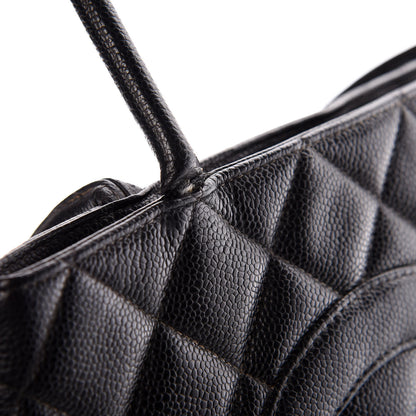 Chanel Caviar Quilted Medallion Tote Black 9 of 12