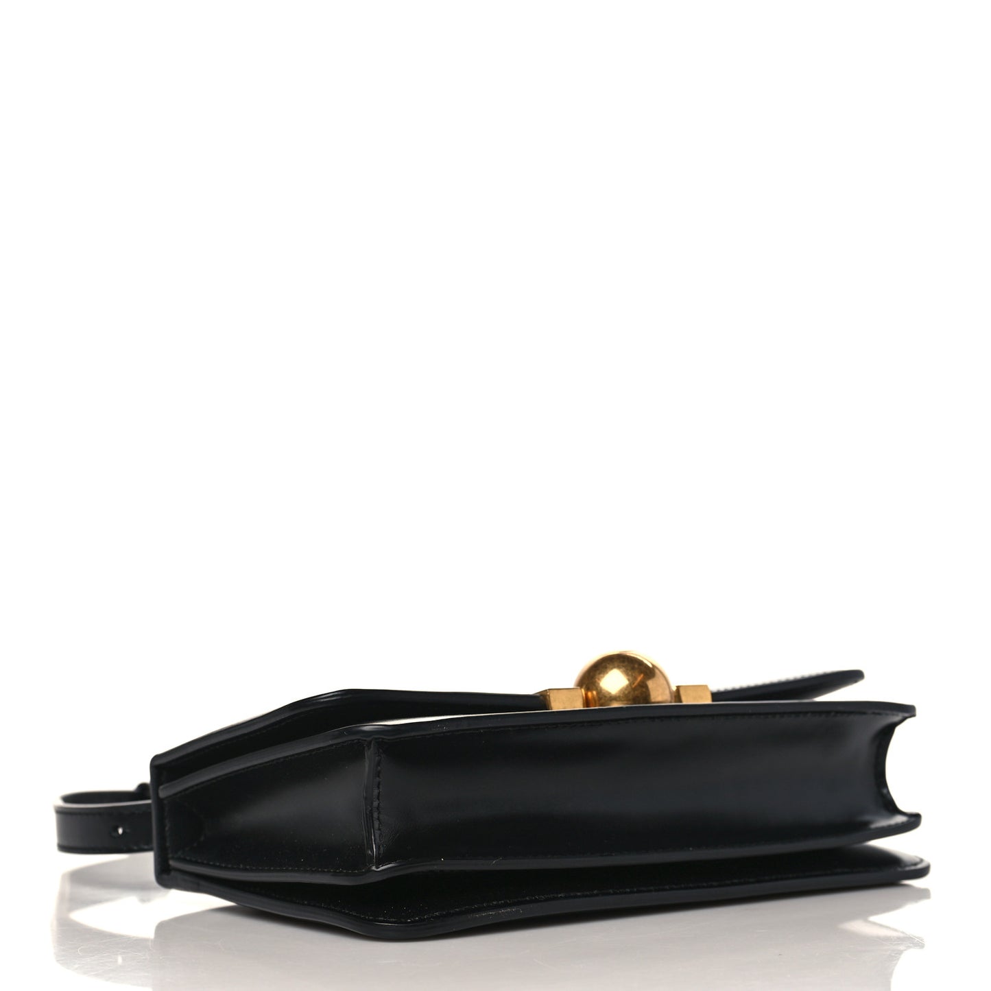 Calfskin Stamped Classic BV Bag Black