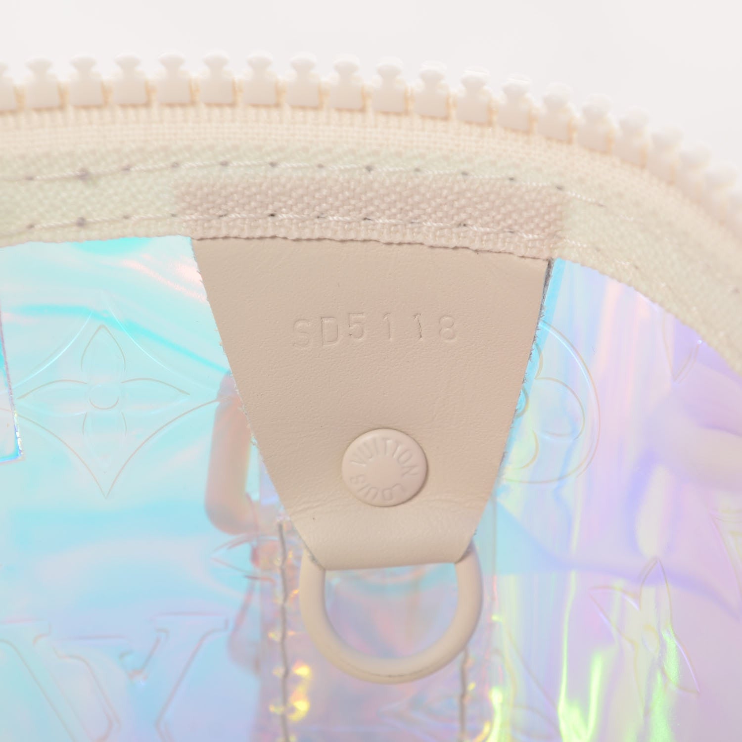 Louis Vuitton PVC Monogram Keepall Bandouliere 50 Iridescent Prism 7 of 9