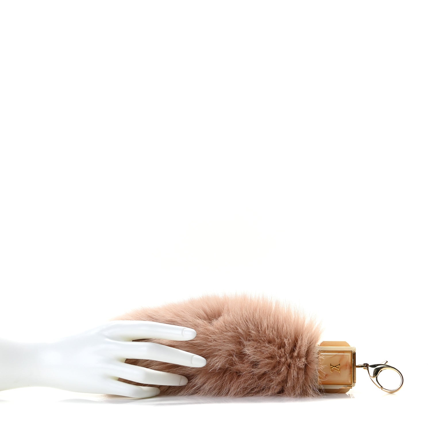 Louis Vuitton Fox Fur Foxy Key Holder Bag Charm Blush 6 of 6