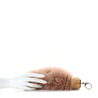 Louis Vuitton Fox Fur Foxy Key Holder Bag Charm Blush 6 of 6