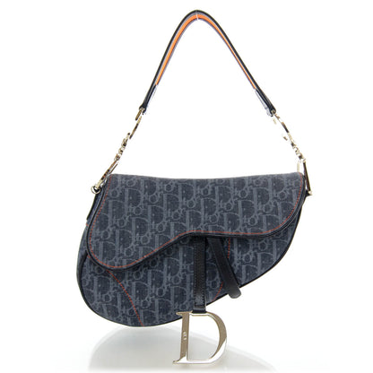 Christian Dior Denim Monogram Flight Saddle Bag 1 of 8